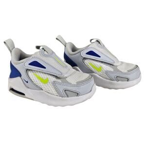 NIKE TODDLER AIR MAX BOLT TD — ‘PURE PLATINUM ROYAL VOLT’ - SIZE 4C - CW1429-004